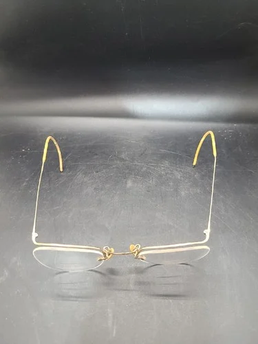 1/10 12K GOLD FILL WIRE RIMLESS TRIFOCAL GLASSES VINTAGE PROP COSTUME READERS 2
