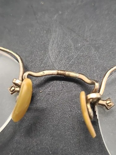1/10 12K GOLD FILL WIRE RIMLESS TRIFOCAL GLASSES VINTAGE PROP COSTUME READERS 4