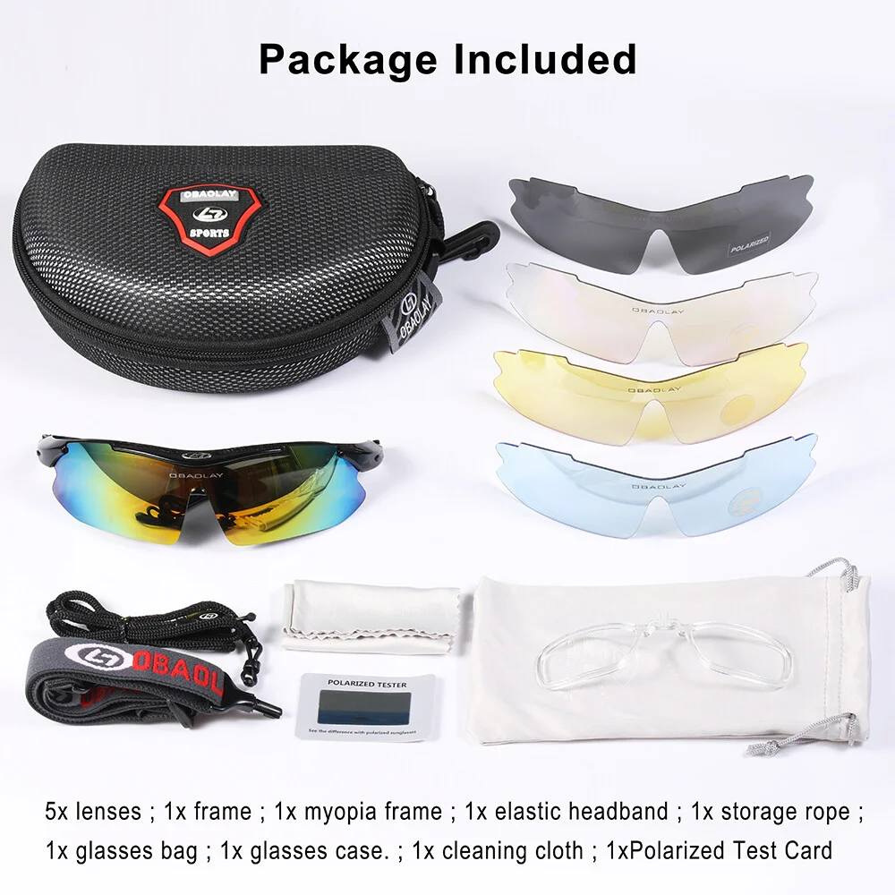 11In1 Unbreakable Sports Glasses Fits Men & Women for Cycling, Running, Sailing 2