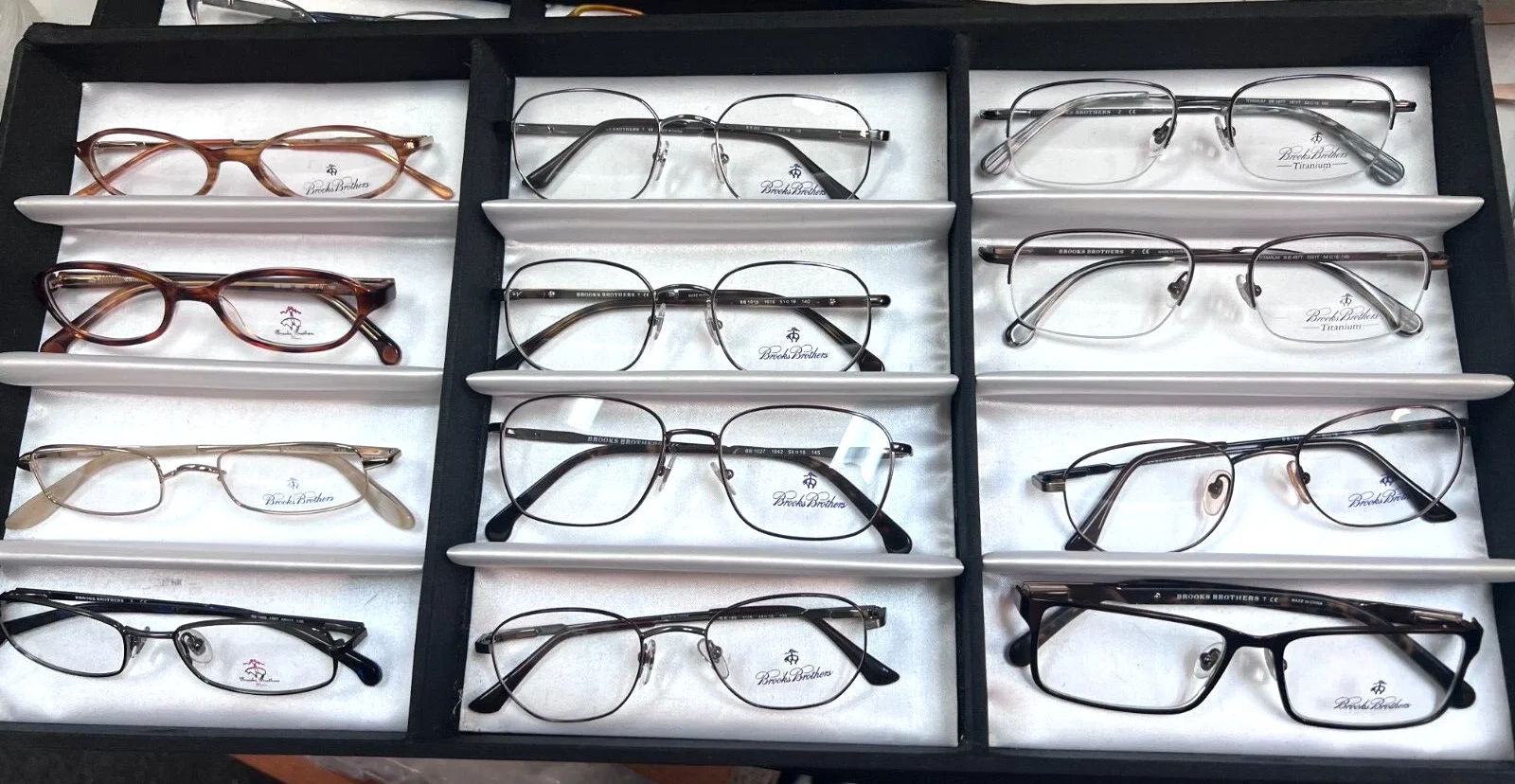12 BROOKS BROTHERS LOT EYEGLASSES OPTICAL Frames WHOLESALE
