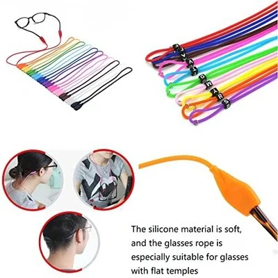 12 Pack Eyeglasses Silicone Strap Eyewear Retainer Sunglasses Holder 3
