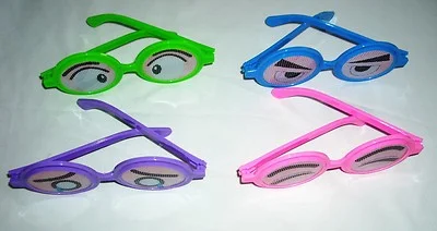 12 pair Weird Funny Emotion Eyeglasses Joke Gag Plastic Eye Spectacle Glasses :) 3