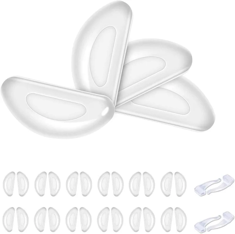 12 Pairs Anti-slip silicone Stick On Nose Pads For Eyeglasses Sunglasses Glasses 1