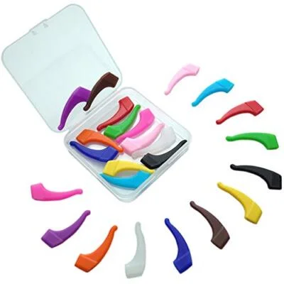 12 Pairs Eyeglass Ear Grips Anti-Slip Silicone Elastic Retainers Glasses Holder