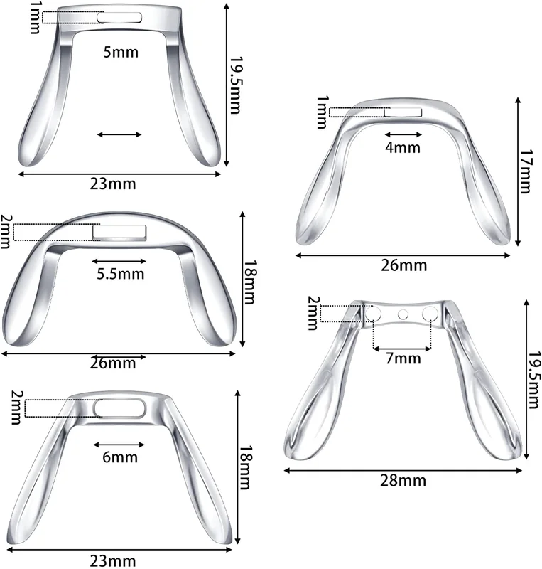 12 Pieces U Shaped Eyeglasses Nose Pads Bridge Plastic Eye Glasses Nose 4