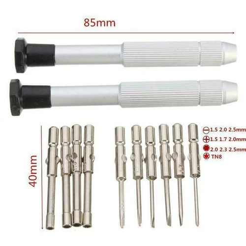 12pcs Nut Driver Kit For Cartier Sunglasses Vintage Decor Rimless Eyeglasses
