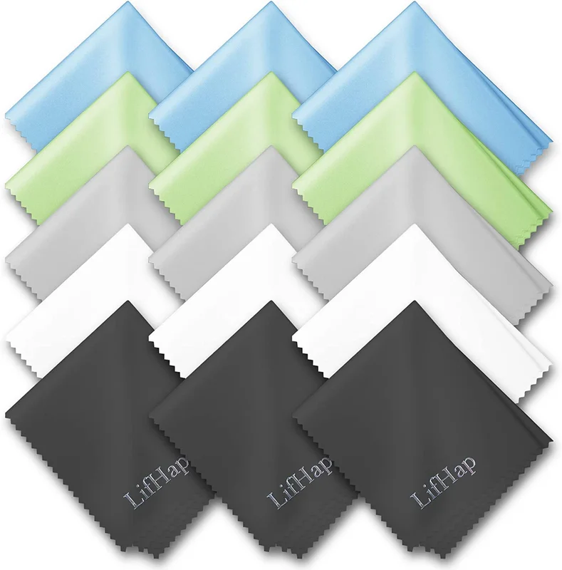 15 Pack Microfiber Glasses Cleaning Cloths - Glasses & Eyeglass Cleaner Wipes|Le