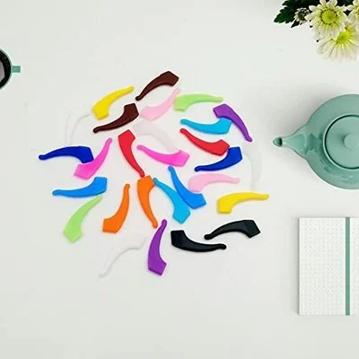 15 Pairs Eyeglass Ear Grips Anti-Slip Silicone Elastic Retainers Glasses Holder 2