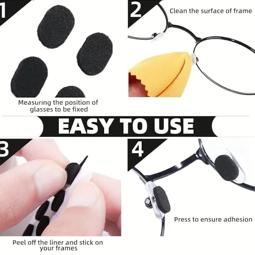 16 Pairs Anti-slip Foam Stick On Nose Pads For Eyeglasses Sunglasses Glasses US 2