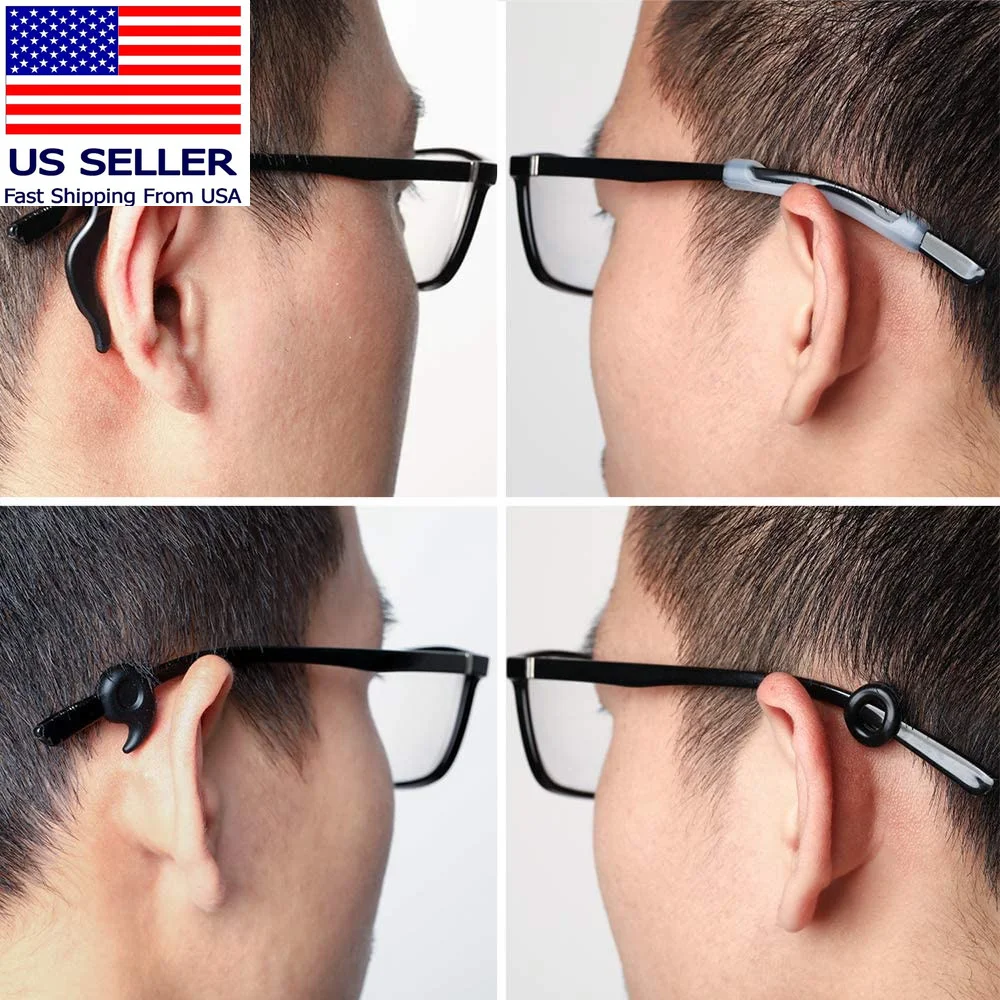 16 Pairs Eyeglasses Retainers Premium Silicone Anti-Slip Eyeglass Holder 3