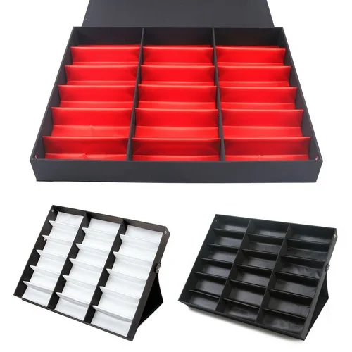18 Grids Eyeglass Case Display Storage Box Eyewear Sunglasses Organizer Holder