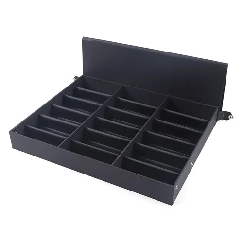 18 Slot Eyeglass Sunglass Storage Box Glasses Display Case Organizer Collector 2