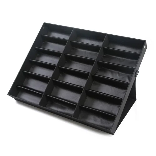 18 Slot Eyeglass Sunglass Storage Box Glasses Display Case Organizer Collector 3