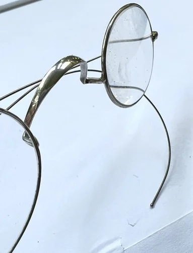 1890-1900’s Antique Rare PLATILUMINUM Wire Frame EyeGlasses (Platinum-Aluminum) 3