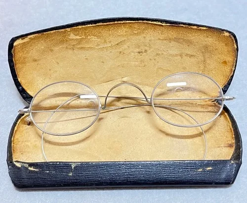 1890-1900’s Antique Rare PLATILUMINUM Wire Frame EyeGlasses (Platinum-Aluminum) 4