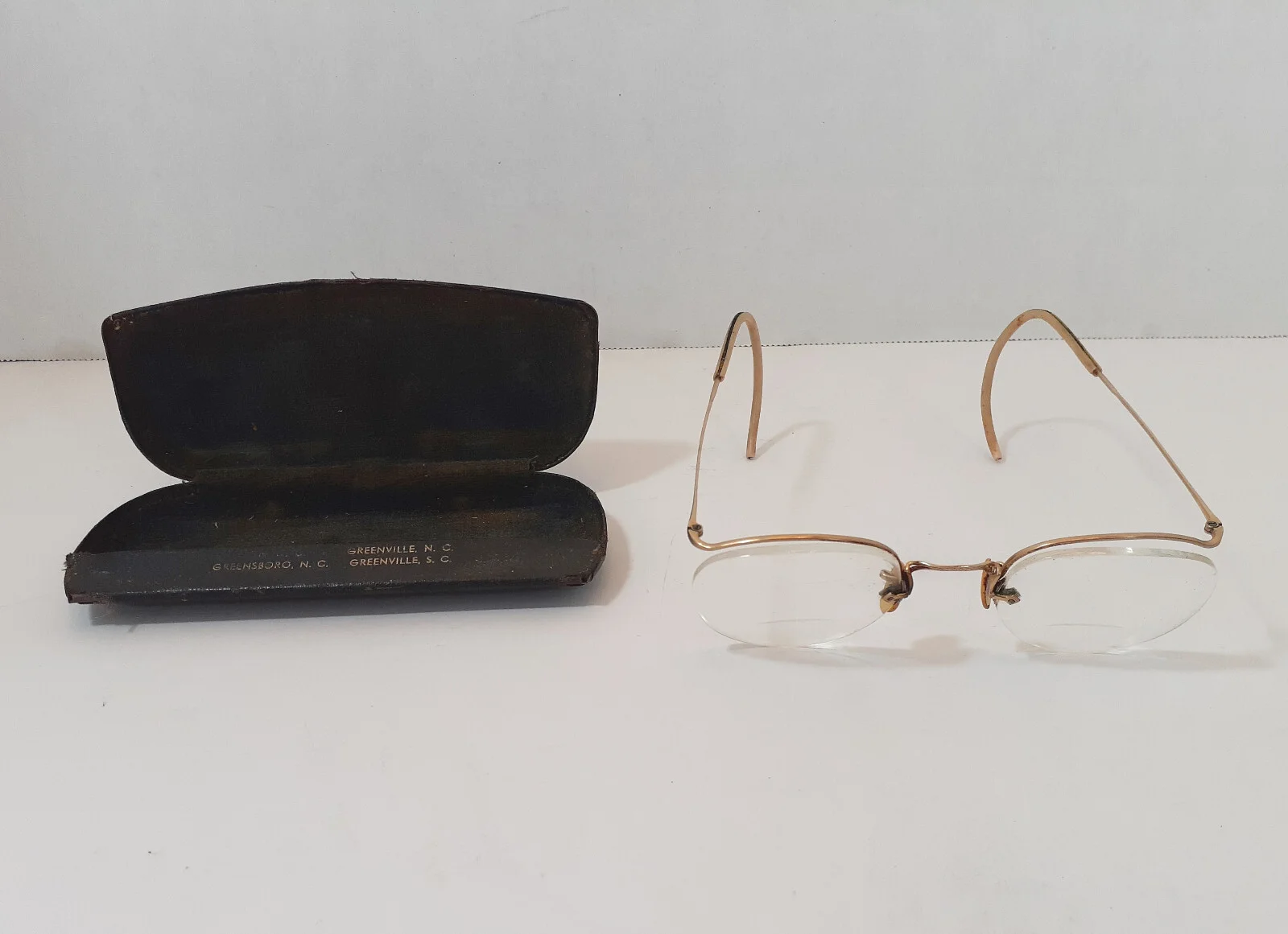1930s American Optical Eyeglasses AO 1/10 12K GF Gold Wire Rim Frames Vintage 2