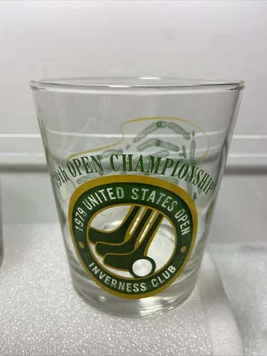 1979 Souvenir Drinking Glass US Golf Open Toledo Inverness Toledo Hale Irwin 2