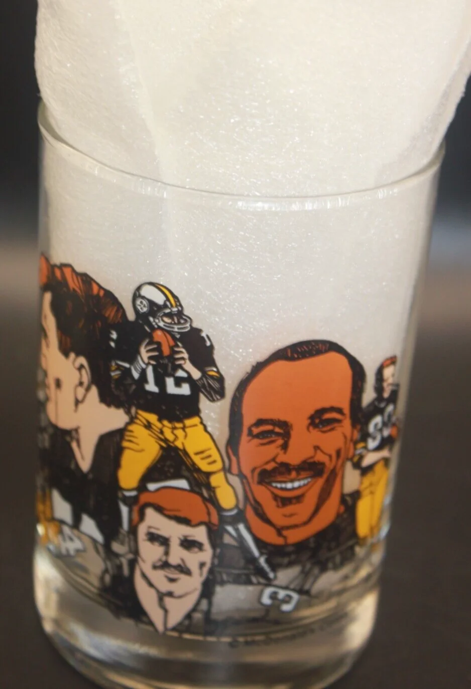 1982 McDonald’s Pittsburgh Steelers 50 Seasons Glasses SEt+ Terrible Towel 2