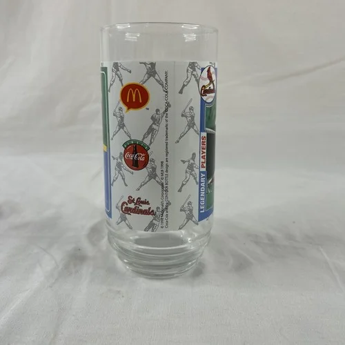 1998 St. Louis Cardinals Legendary Players Lou Brock Glass McDonald’s Coca-Cola 2