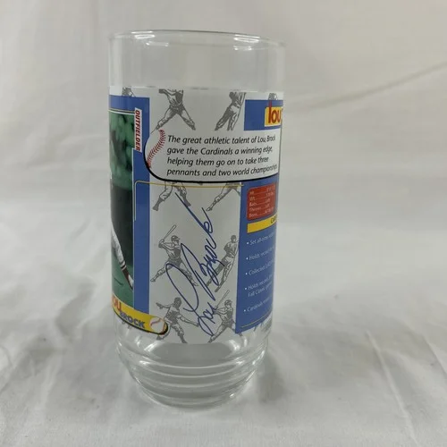 1998 St. Louis Cardinals Legendary Players Lou Brock Glass McDonald’s Coca-Cola 4