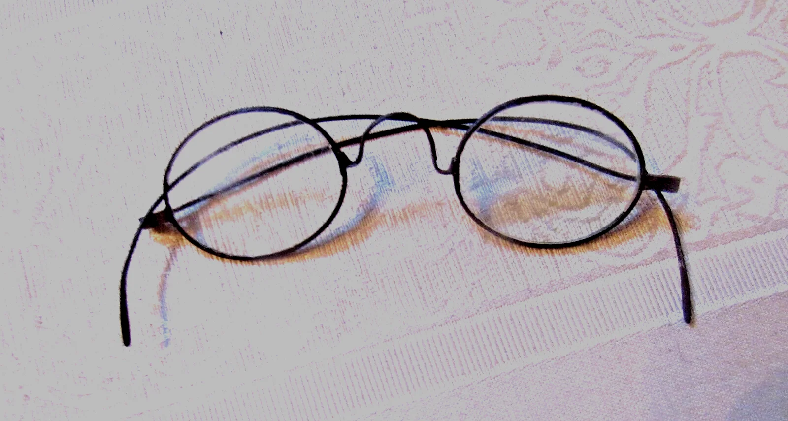 19th Century. WIRE FRAMED SPECTACLES, Civil War era 2