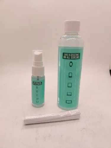 1oz Screen & Eyeglasses Cleaner Spray with Microfiber Cloth and 6oz Refill 2