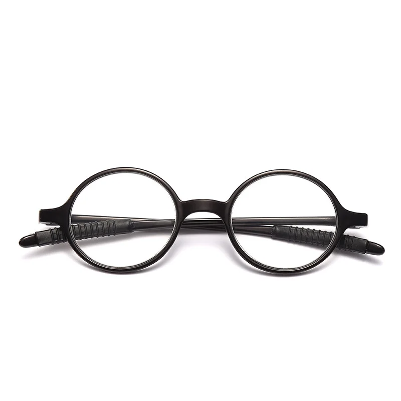 1PK Mens Unisex Round Frame Reading Glasses Clear Lens Readers for Small Faces 3