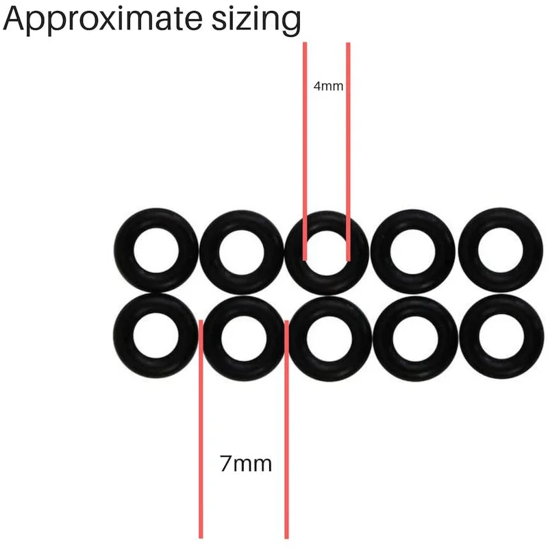 1st Choice Eyeglass Frame Grips Rubber Hinged Tighteners, 10 Rings 2