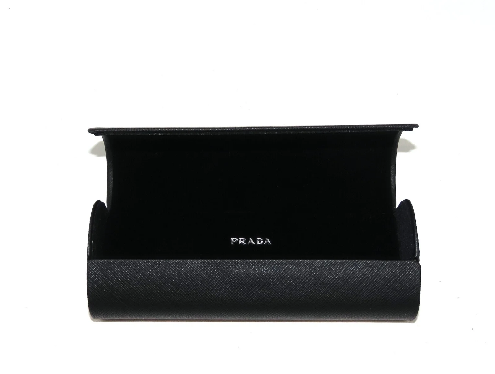 1x Prada Saffiano Black Hard Cell Eyeglasses & Small Sunglasses Case 2