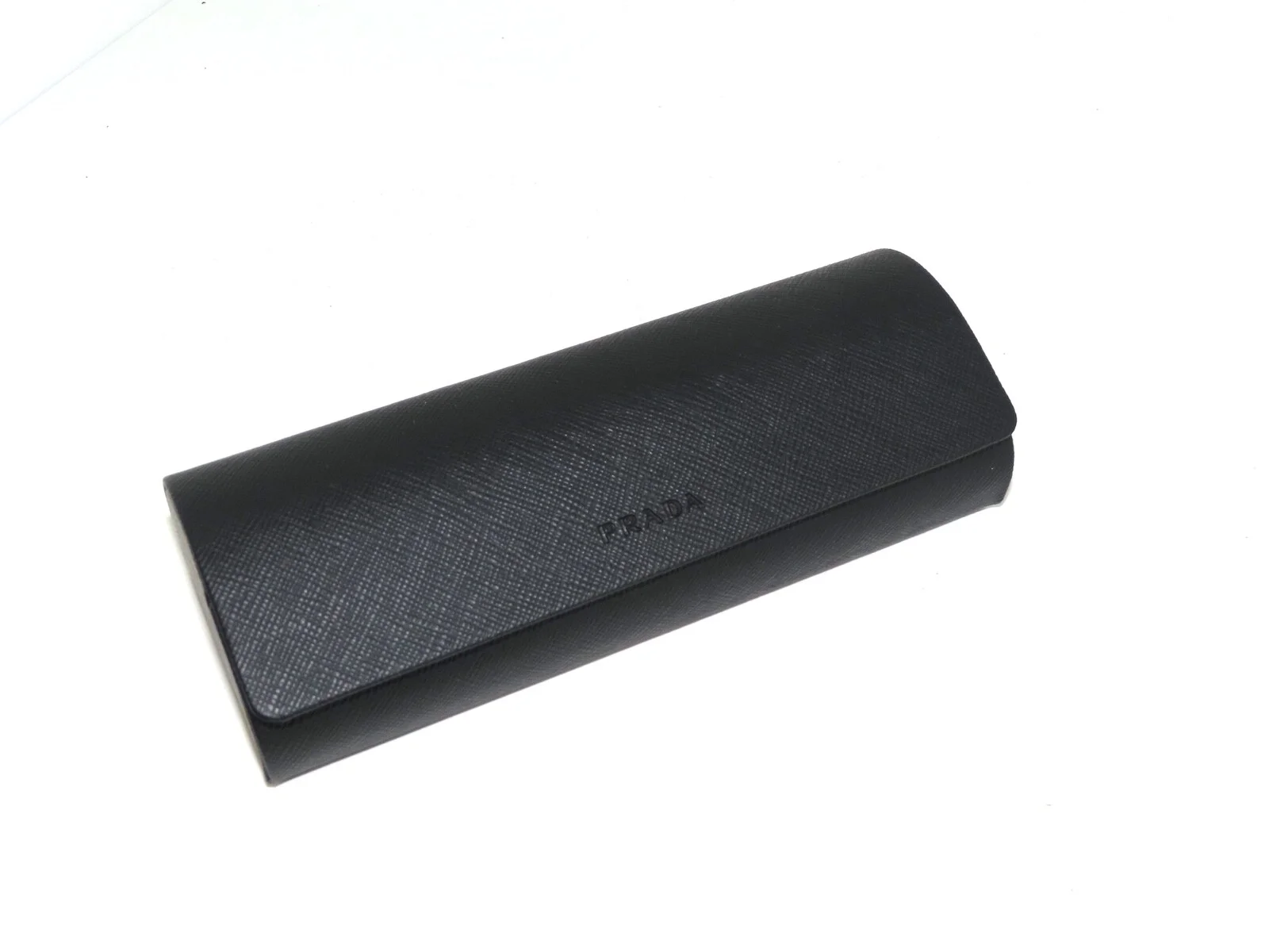 1x Prada Saffiano Black Hard Cell Eyeglasses & Small Sunglasses Case 4