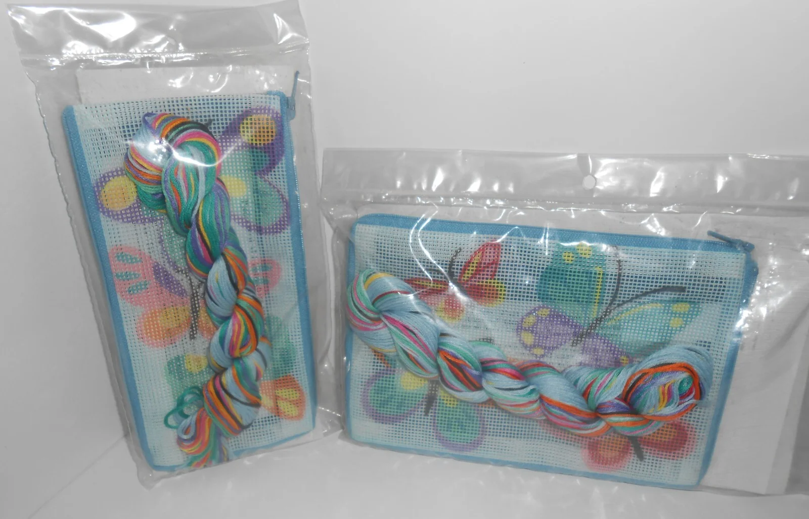 2 Alice Peterson STITCH and ZIP Kits - Butterfly Purse and Eyeglass/Phone Case 2