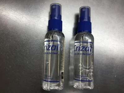 2 bottle New Crizal eyeglass lens cleaner live life in the clear ship from NY