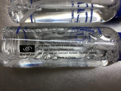 2 bottle New Crizal eyeglass lens cleaner live life in the clear ship from NY 4