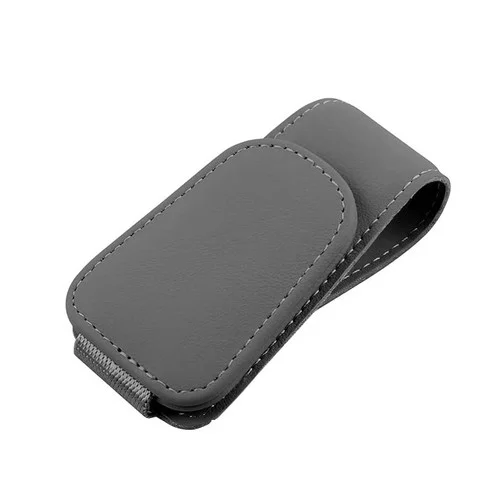 2× Car Sun Visor Magnetic Leather Sunglass Holder Eyeglass Ticket Hanger Clip US 2