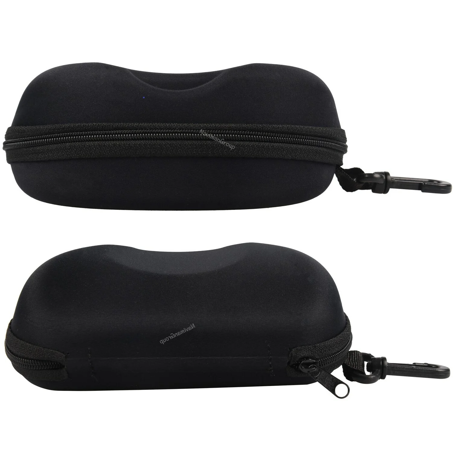 2 Pack Sunglasses Hard Case Neoprene Zipper Eyeglass Case with Belt