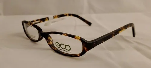 2 Pair eco IRIS Modified Oval Full Rim Eyeglass Frames 50-17-130 DARK TORTOISE 2