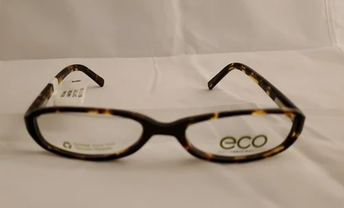 2 Pair eco IRIS Modified Oval Full Rim Eyeglass Frames 50-17-130 DARK TORTOISE 3
