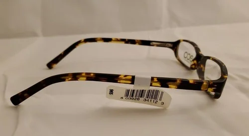 2 Pair eco IRIS Modified Oval Full Rim Eyeglass Frames 50-17-130 DARK TORTOISE 4