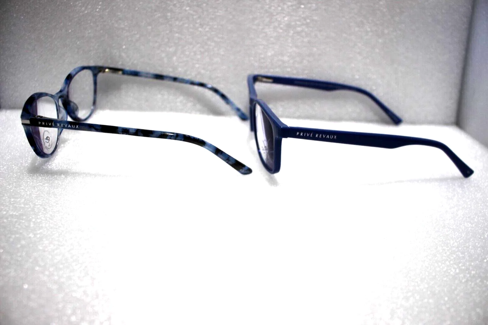 2 PAIRS PRIVE REVAUX EYEGLASSES DYNAMIC DUO PJP 51-18-144/JBW 53-16-140 +2.50 3