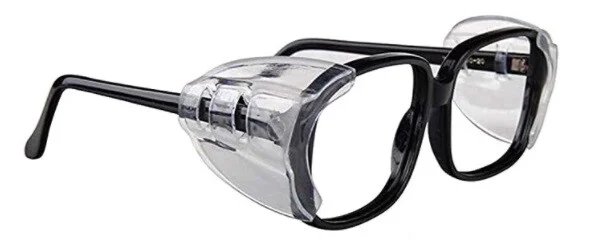 2 Pairs Side Shields for Eye Glasses Slip On Safety Glasses Shield Universal US 4