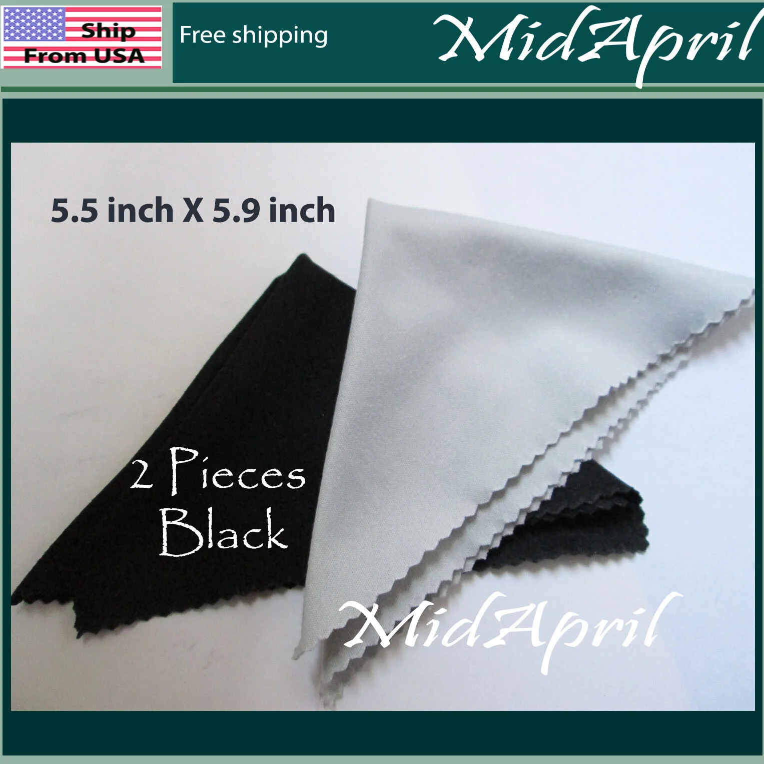 2 pieces Premium MICROFIBER cloth Eyeglass Cleaning Camera LCD Screen Sunglass 2