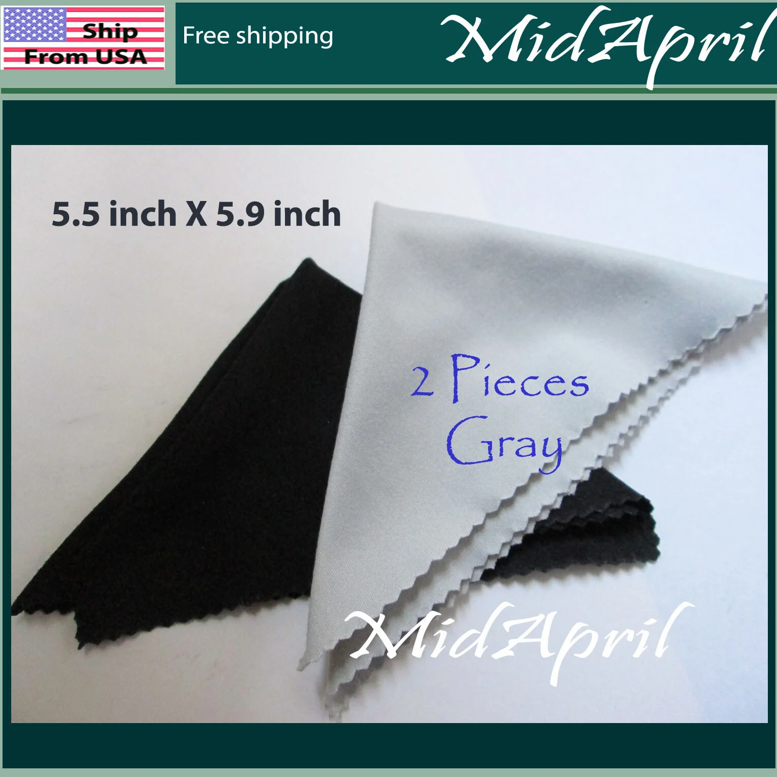 2 pieces Premium MICROFIBER cloth Eyeglass Cleaning Camera LCD Screen Sunglass 3