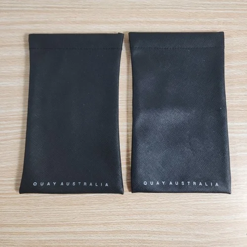 2 QUAY AUSTRALIA Sunglass Eyeglass Pinch Magnetic Soft Case Pouch Black