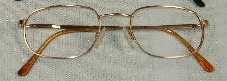 2 Randolph Engineering 48-21-145mm RX # 350 Metal Eyeglass Frames size Gold