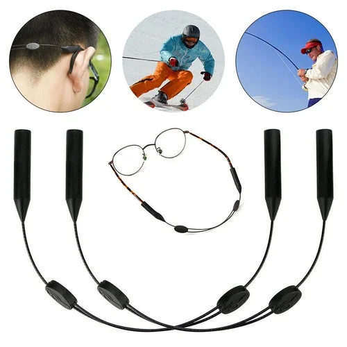 2 x Sports Glasses Strap Neck Cord Eyeglasses Band Sunglasses Rope String Holder