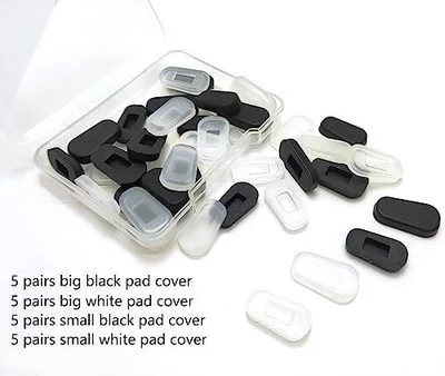 20 Pairs Eyeglass Nose Pad Covers 2 Sizes Soft Silicone Nose Pad Covers Anti ... 4