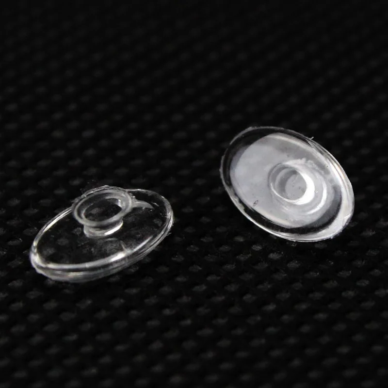 20 Pairs Nose Pads Oval Shape Eyeglass Silicone 12Mm Slide on for Rimless Frames 3