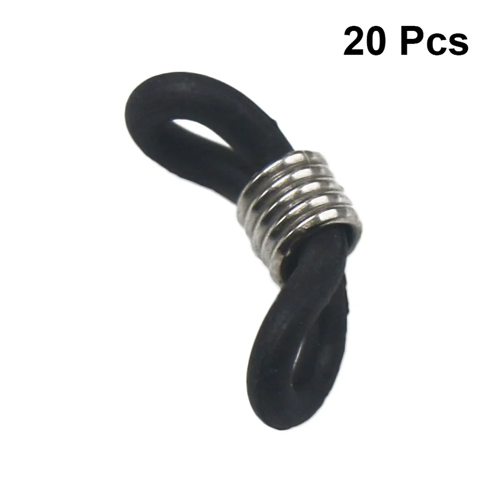 20 pcs Glasses Chain Ring DIY Silicone Eyeglass Holder Ends Accessories Cord