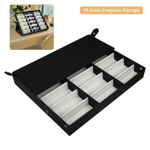 20 Slot Eyeglass sunglasses Display Glasses Storage Travel Case Box Holder
