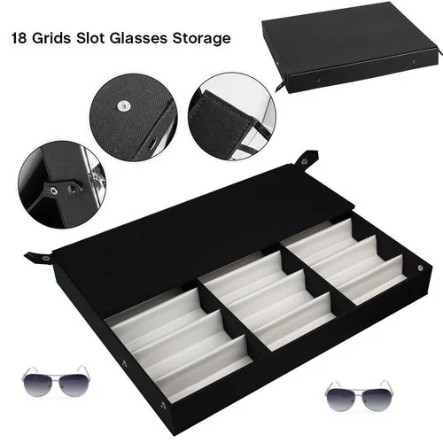 20 Slot Eyeglass sunglasses Display Glasses Storage Travel Case Box Holder 4